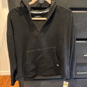 DKNY Black fleece hoodie